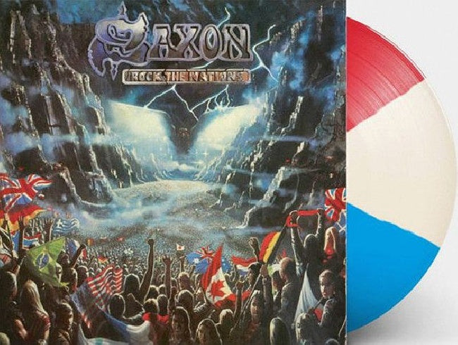 Saxon - Rock the nations (.. Nations / Red, White & Blue Tri-Colour Vinyl, Coloured Vinyl LP)