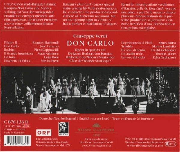 Giuseppe Verdi - Don carlo (Wiener Staatsoper/Herbert von Karajan CD)