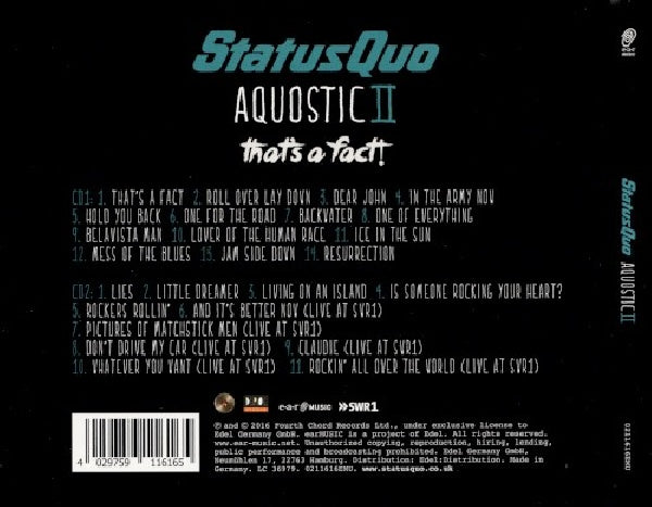 Status Quo - Aquostic ii - that's a fact! (CD)