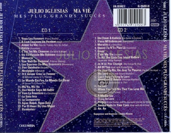 Julio Iglesias - Ma vie: mes plus grands succès (.. Succes / French Version CD)