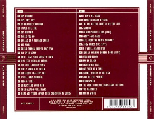 Johnny Cash - Man in black - the very best of johnny cash (.. Best of CD)
