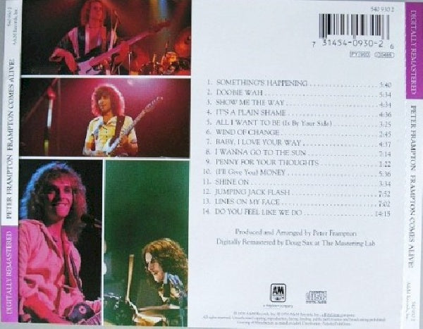 Peter Frampton - Frampton comes alive! (Remastered, Remastered CD)