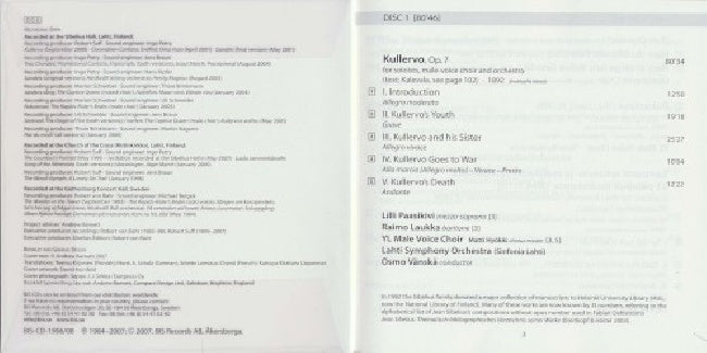 Jean Sibelius - Sibelius edition 3 (Lahti S.O. CD)