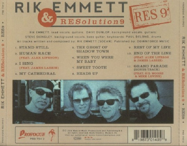 Rik Emmett & Resolution 9 - Res9 (Digipocket/Mini-Gatefold Packaging, Digipak, Gatefold Sleeve CD)