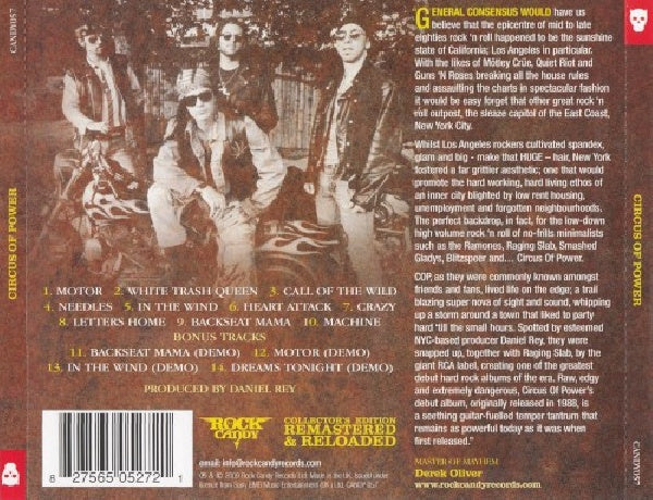 Circus Of Power - Circus of power (Remastered Incl. 4 Bonus Tr. CD)