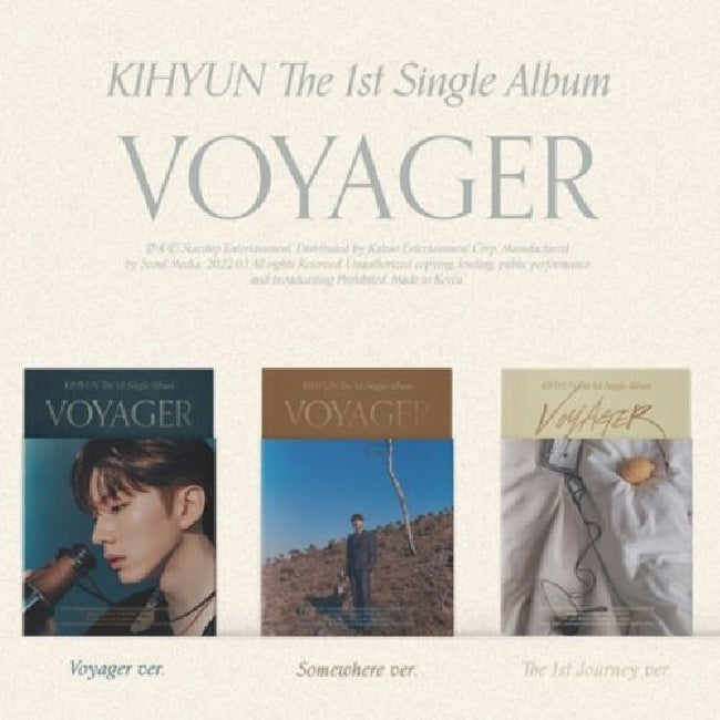 Kihyun - Voyager (1st Single / 96pg. Photobook / 3 Versions CD)