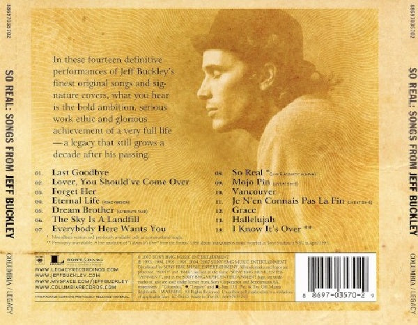 Jeff Buckley - So real: songs from jeff buckley (Incl. Prev. Unreleased Track 'I Know It's Over' CD)
