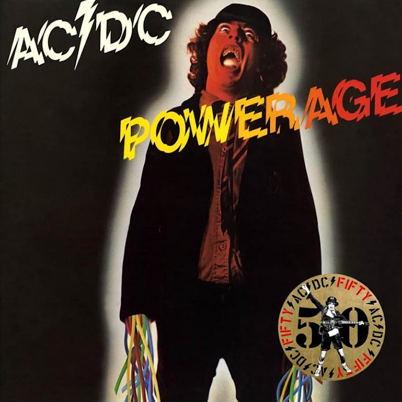 Ac/Dc - Powerage -AC/DC fifty- (Gold Metallic, High Quality, Insert, Coloured Vinyl, Limited Edition LP)
