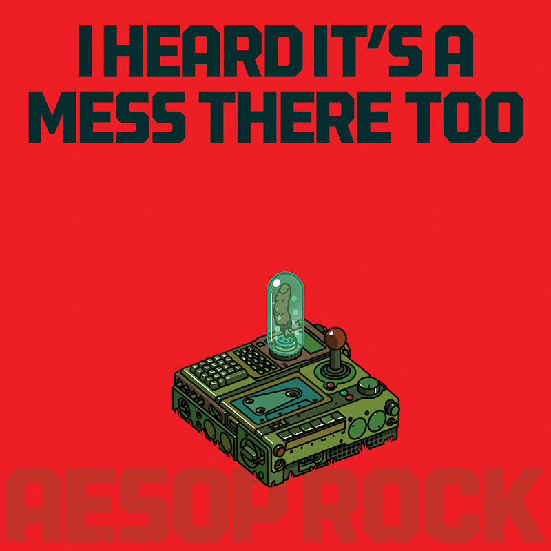 Aesop Rock - I heard it's a mess there too (opaque apple red) (Coloured Vinyl LP)