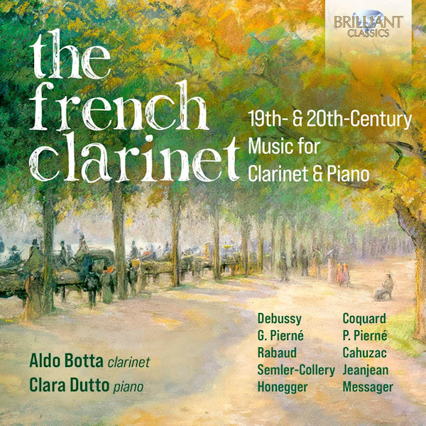 Aldo Botta / Clara Dutto - The french clarinet (19th & 20th Century Music For Clarinet & Piano CD)