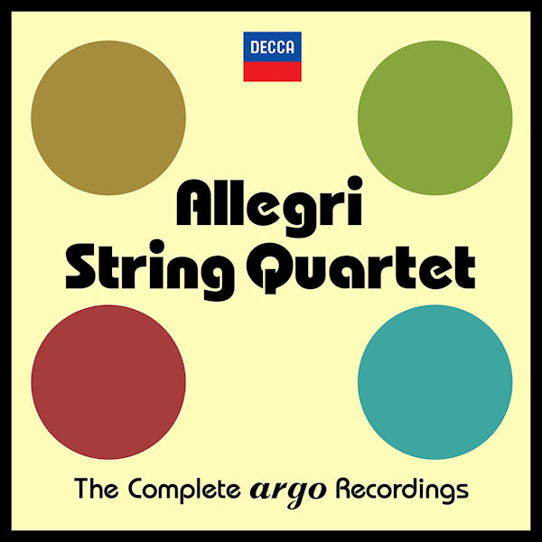 Allegri String Quartet - The Complete Argo Recordings (.. Recordings / Works By Schubert/Brahms/Beethoven/A.O. CD)