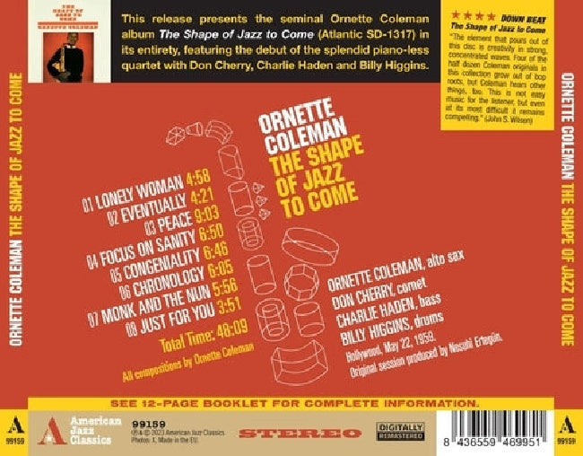 Ornette Coleman - Shape of jazz to come (Incl. 12p Booklet CD)