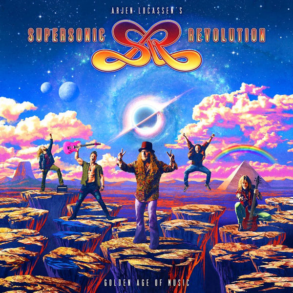 Lucassen, Arjen -Supersonic Revolution- - Golden age of music (.. of Music / 4 Bonus Tracks / Transparent Blue Vinyl, Transparent, Coloured Vinyl, Gatefold Sleeve LP)