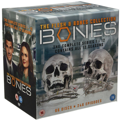 Tv Series - Bones season 1-12 (Uk Version - 246 Episodes - 177 Hours DVD movie)