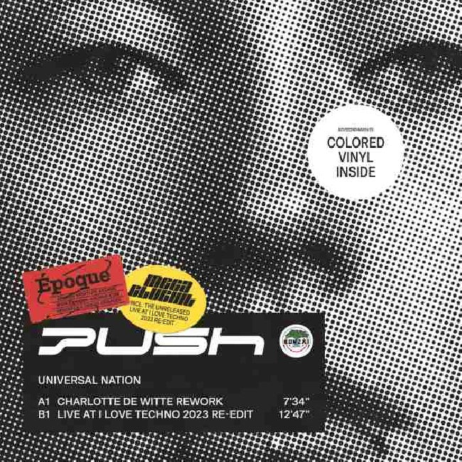 Push - Universal nation (charlotte de witte rework) (Blue, Coloured Vinyl, Limited Edition 12-inch maxi-single)