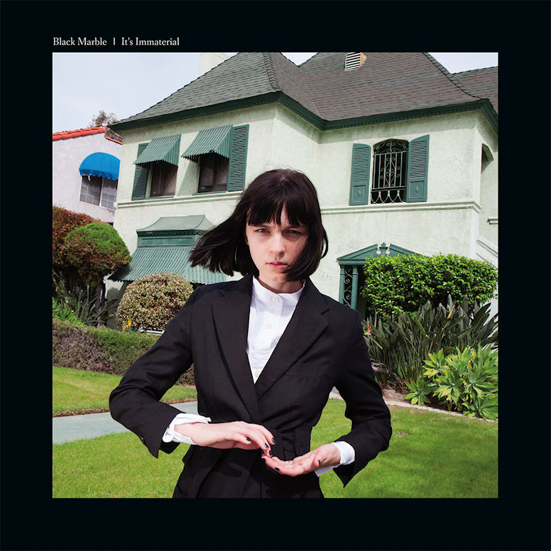 Black Marble - It's immaterial (marbled black & white) (Coloured Vinyl LP)