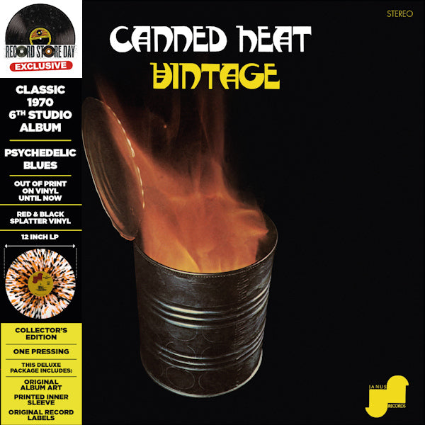 Canned Heat - Vintage (Splatter Orange/Black Vinyl / Rsd 23, Gatefold Sleeve, Obi Strip LP)