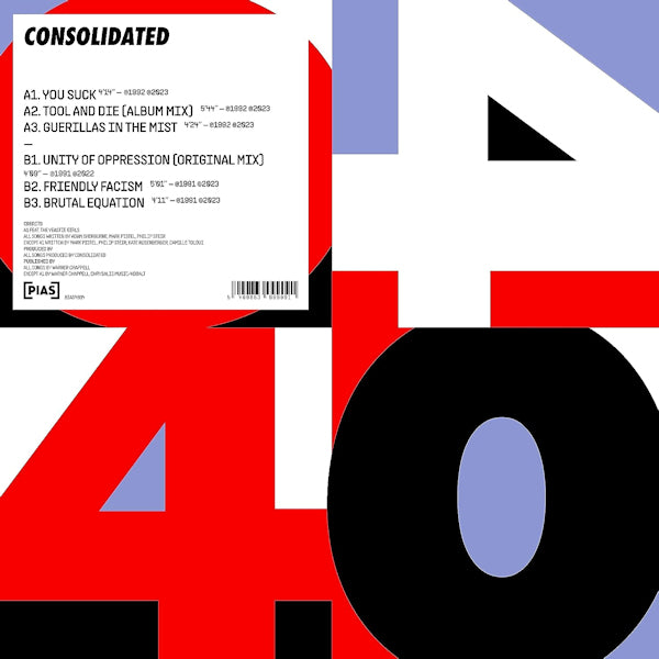 Consolidated - Pias 40 (12-inch maxi-single)