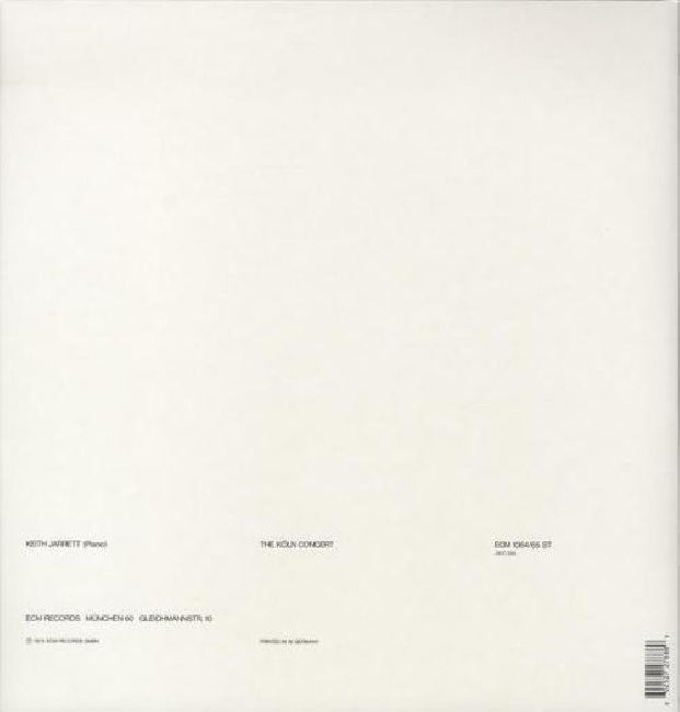 Jarrett, Keith - Koln concert (2664724 LP)