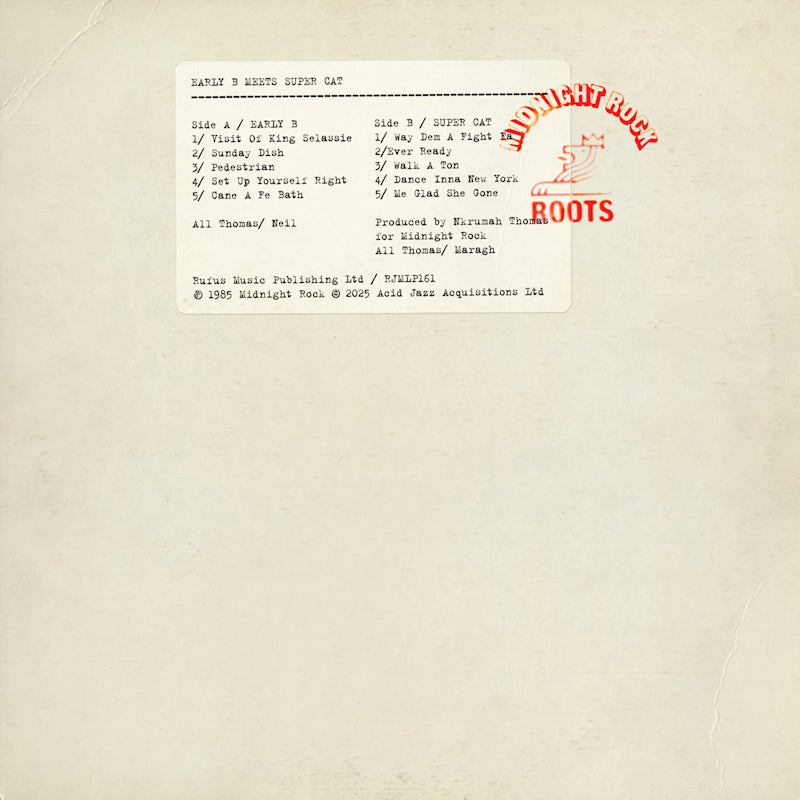 Early B & Super Cat - Early b meets super cat (LP)