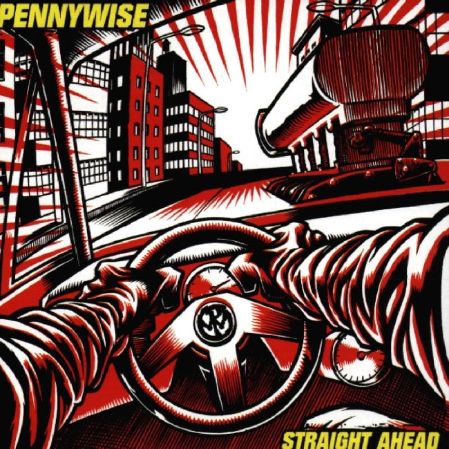 Pennywise - Straight ahead (Red & Black Galaxy Vinyl LP)