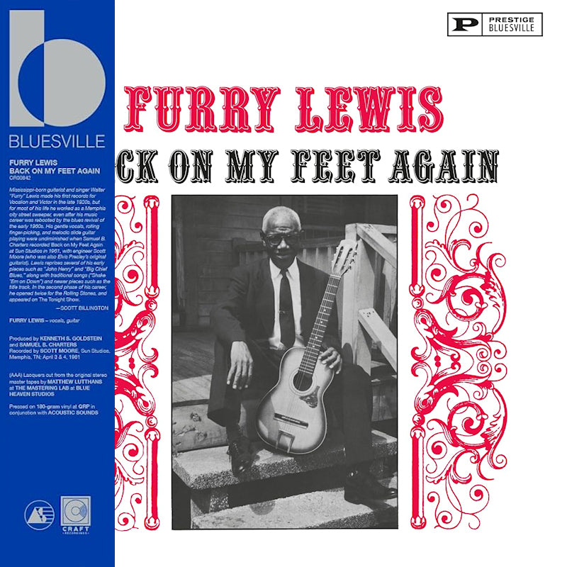 Furry Lewis - Back on my feet again (High Quality, Reissue LP)