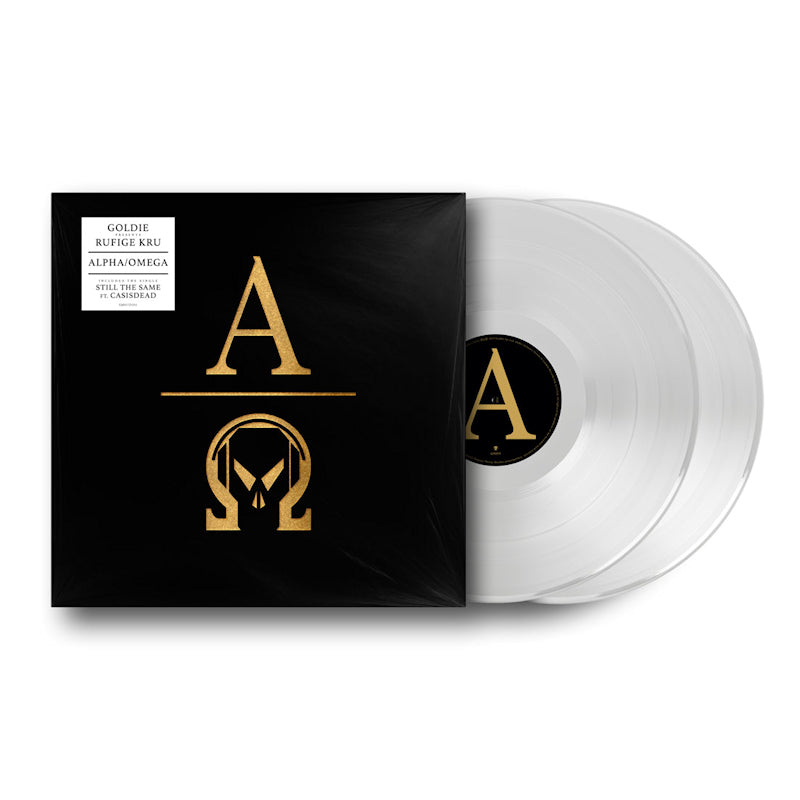 Goldie Presents Rufige Kru - Alpha omega (coloured vinyl) (White, Gatefold Sleeve, Coloured Vinyl LP)