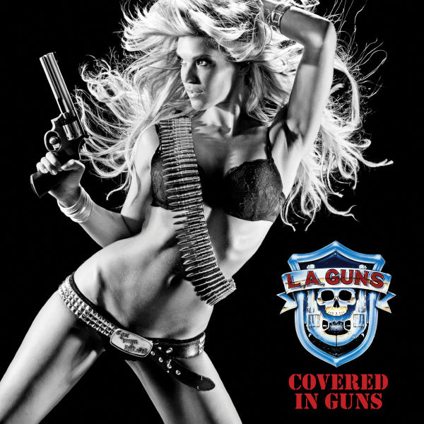 L.A. Guns - Covered in guns (Red Blue Vinyl, Coloured Vinyl LP)