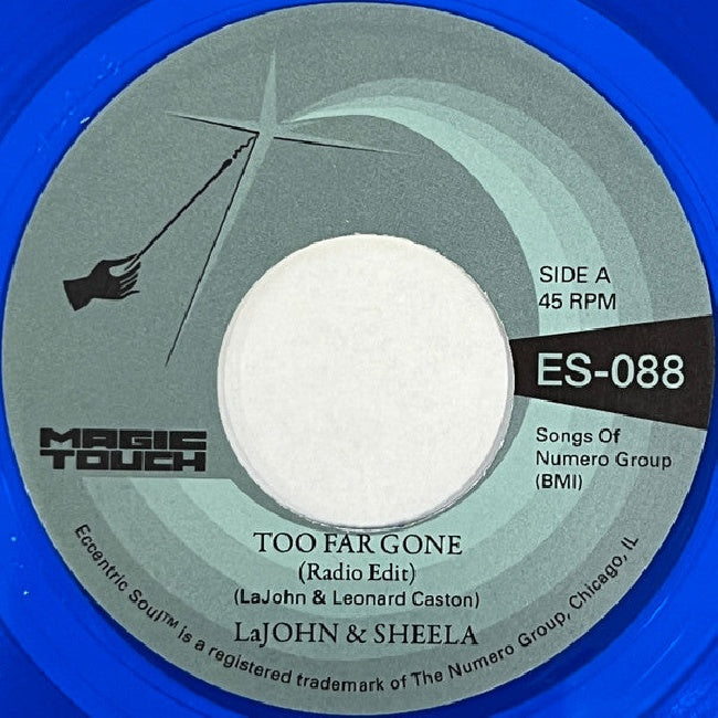 Lajohn & Sheela - 7-too far gone (Clear Blue Vinyl, Transparent, Coloured Vinyl 12-inch maxi-single)