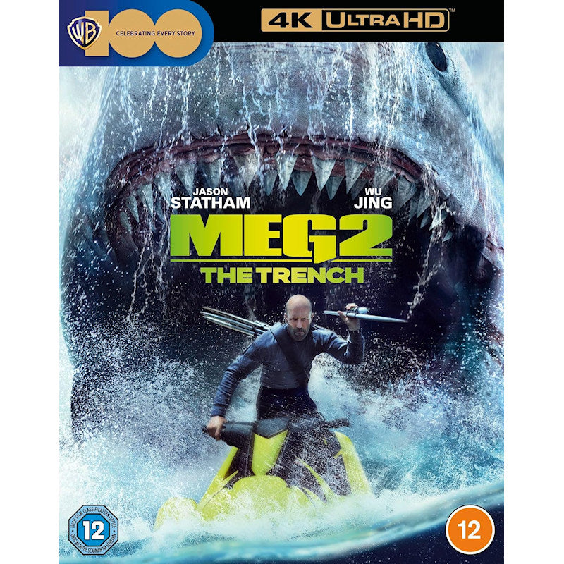 Movie - Meg 2: the trench (Uk Version /Cast: Jason Statham, Sienna Guillory blu ray movie)