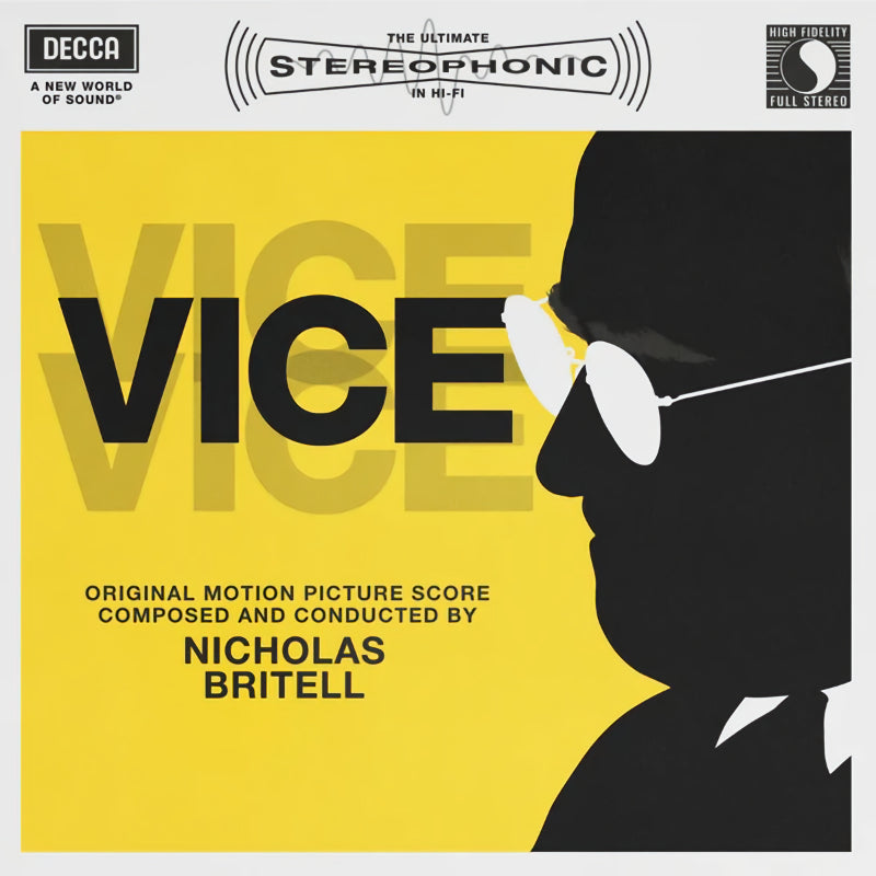 OST (Original SoundTrack) - Vice (composed by Nicholas Britell) (Opaque Yellow Vinyl, Coloured Vinyl, Reissue, Limited Edition LP)