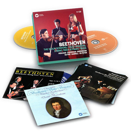 Ludwig Van Beethoven - Violin sonatas, cello sonatas, string trios & piano tri (Perlman/Zukerman/Barenboim/Du Pre/Harrell/De Peyer CD)