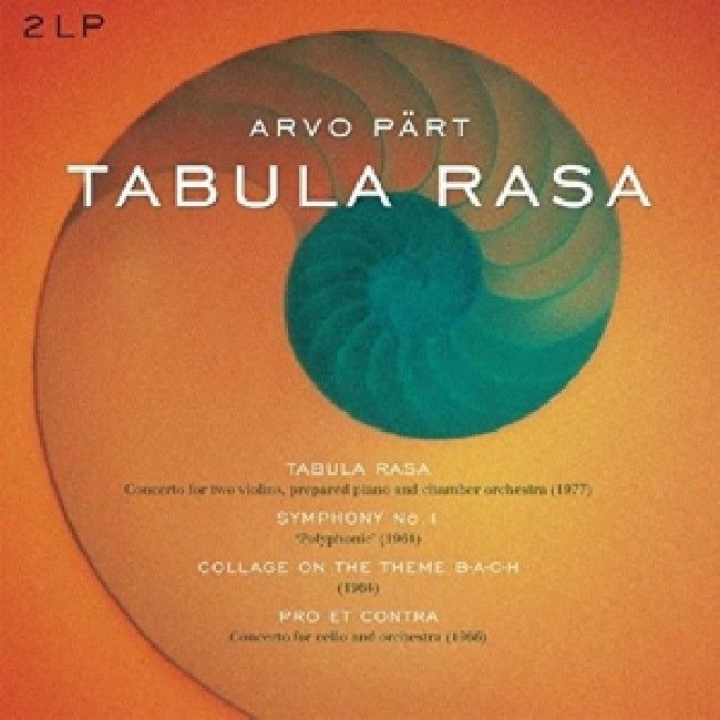 A. Part - Tabula rasa/symphony 1/collage on a theme b-a-c-h/pro et contra (.. 1/Collage On a Theme B-A-C-H/Pro Et Contra/180gr., High Quality LP)