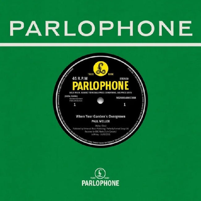 Paul Weller - When Your Garden?s Overgrown (Live at The BBC) / Boy About Town (Live at The BBC) (7-inch single)