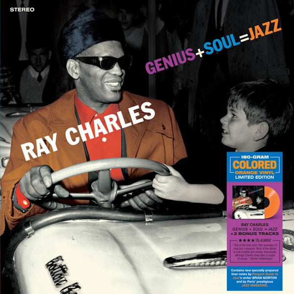 Ray Charles - Genius + soul = jazz (.. = Jazz / 3 Bonus Tracks / Solid Orange / 180gr., High Quality, Coloured Vinyl LP)