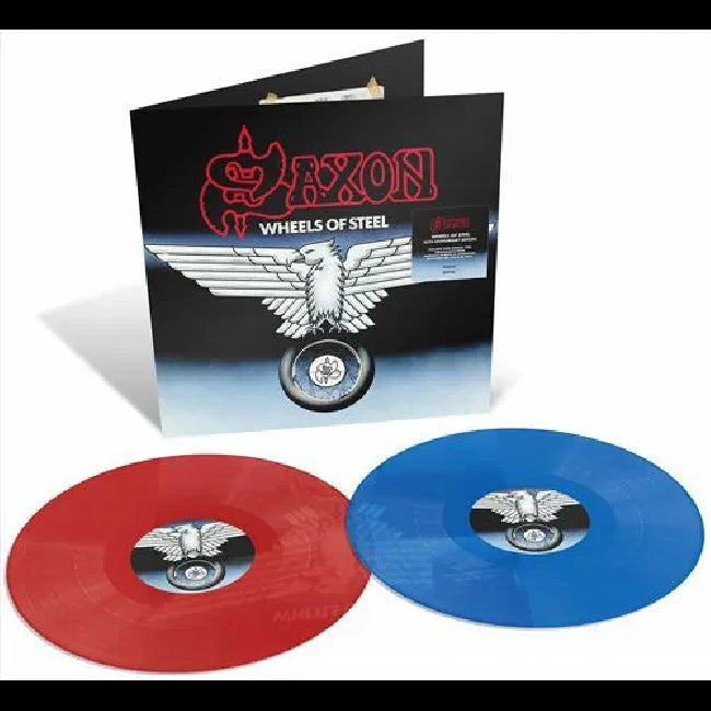 Saxon - Wheels Of Steel (45th Anniversary Edition) (Red Blue, Coloured Vinyl, Rsd, Anniversary Edition LP)