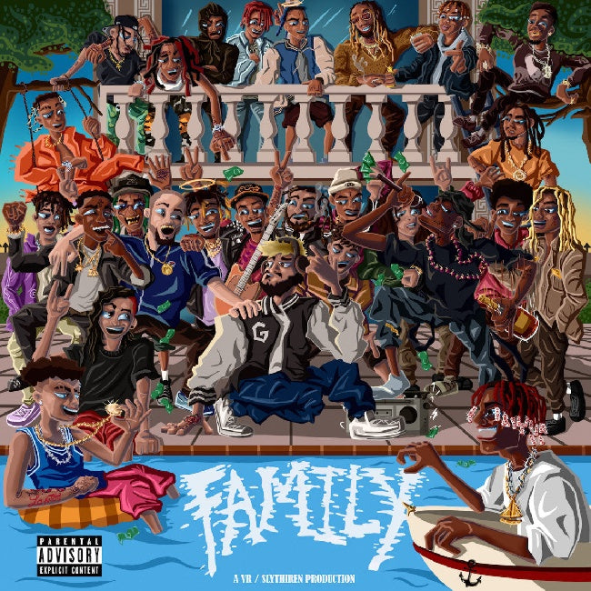Dj Scheme - Family (Family.. / White & Blue Splatter, Coloured Vinyl LP)