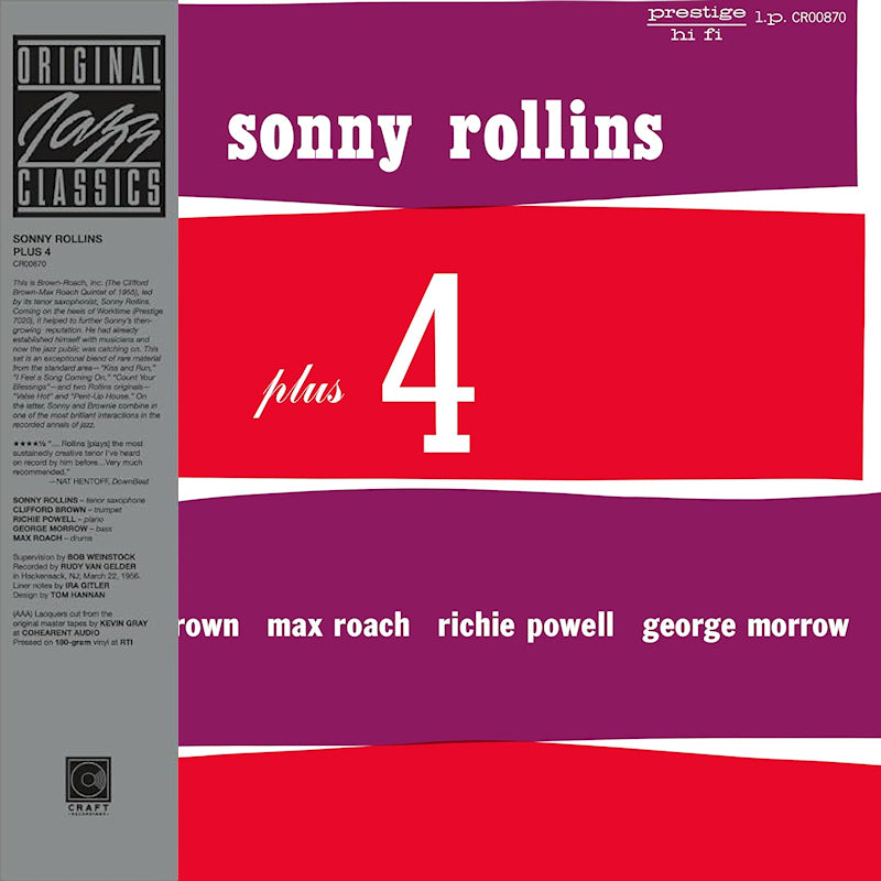 Sonny Rollins - Plus 4 (Remastered LP)