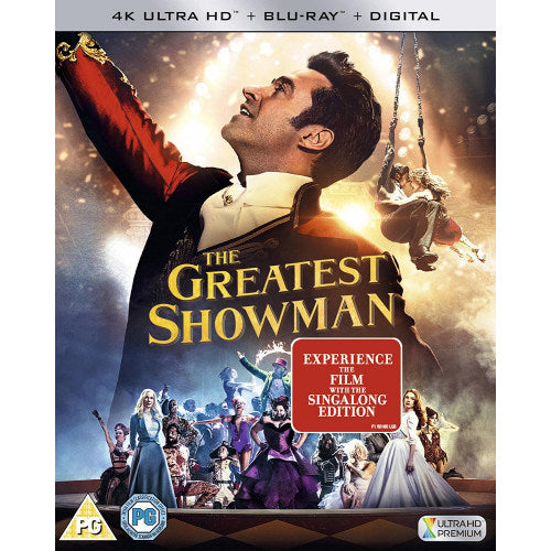 Movie - Greatest showman (Uk Version /Cast: Hugh Jackman, Zac Efron blu ray movie)