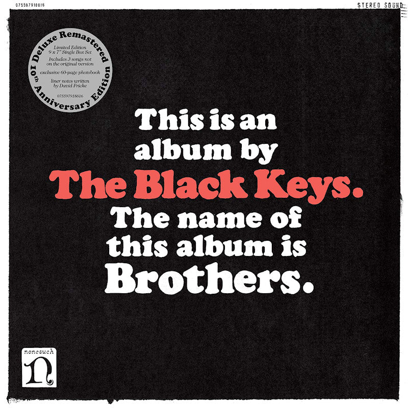 The Black Keys - Brothers -10th anniversary- (9x40gr. 7" Black Vinyl Singles (Dinked) Box 7-inch single)