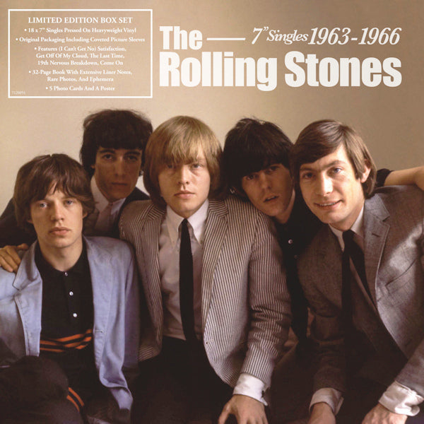 The Rolling Stones - 7-singles 1963-1966 (32p Book W/ Liner Notes, Colour Poster, 5 Photo Cards, Limited Edition, Box Set 7-inch single)