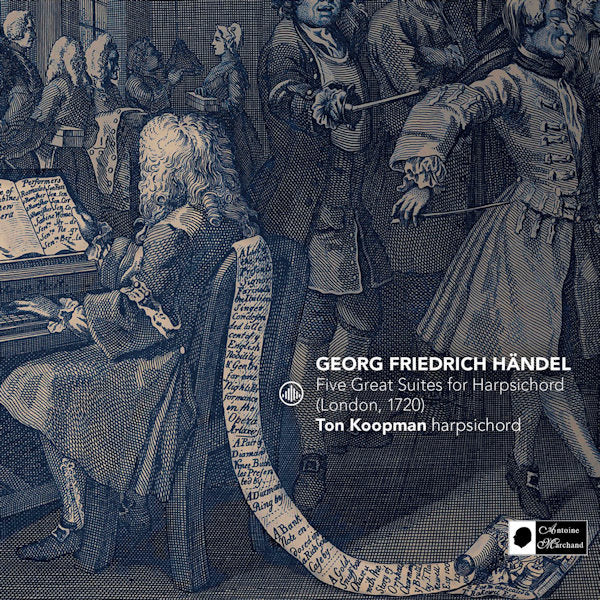 Ton Koopman - Five great suites for harpsichord (london, 1720) (.. Suites For Harpsichord (London, 1720) / G.F. Handel, O-Card CD)