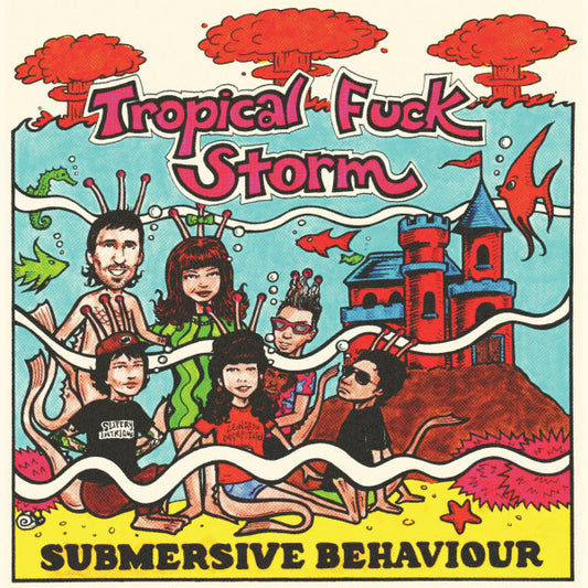 Tropical Fuck Storm - Submersive behaviour (.. Behaviour / Aqua Blue Clear Swirl, Transparent, Coloured Vinyl LP)