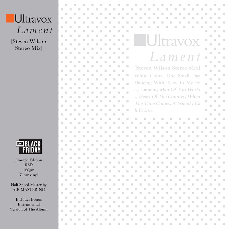 Ultravox - Lament (Black Friday LP)
