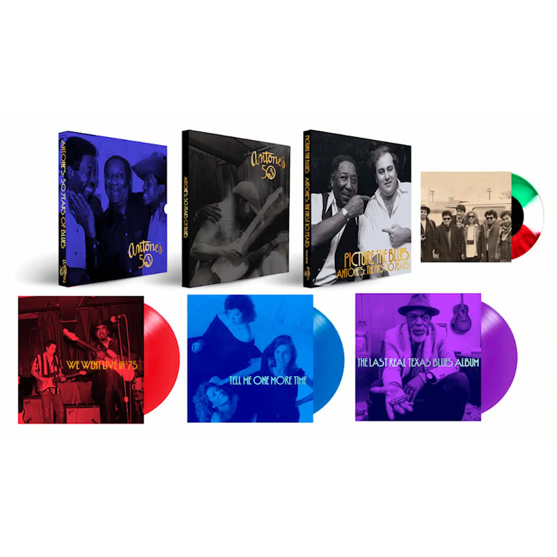 Various - Antones: 50 years of the blues (Purple Blue Red, Slipcase, Coloured Vinyl, Box Set LP)