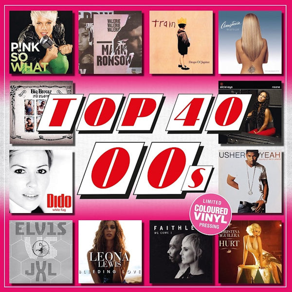 Various - Top 40 - 00's (Pink, Coloured Vinyl LP)