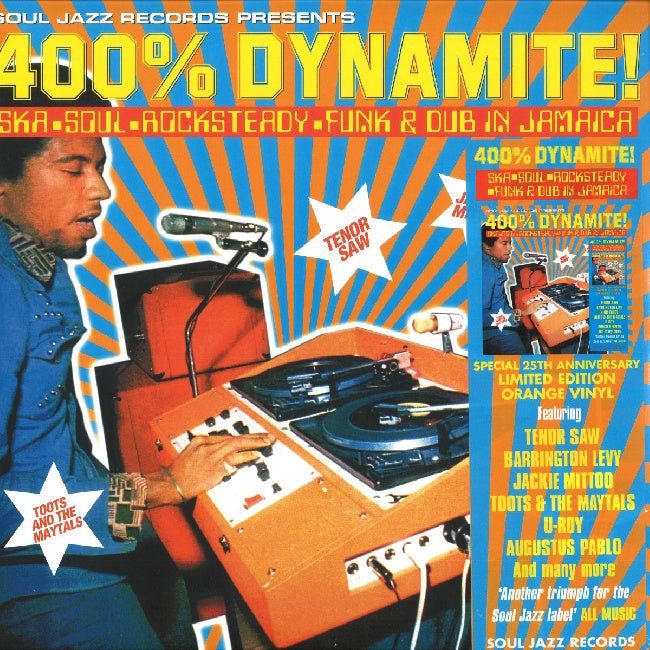 Various Artists - Soul Jazz Records Presents: 400% DYNAMITE! Ska, Soul, Rocksteady, Funk and Dub in Jamaica (Orange, Coloured Vinyl, Rsd LP)
