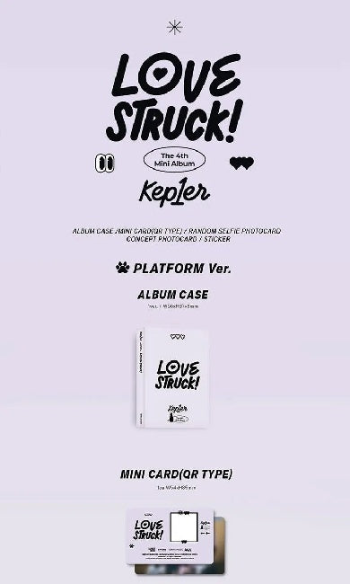 Kep1er - Lovestruck! (4th Mini Album / Platform Album Version accessoires)