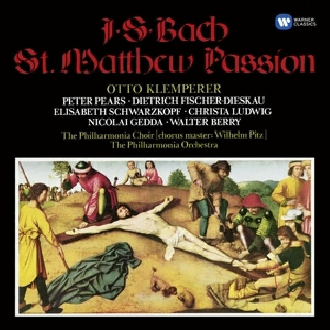Johann Sebastian Bach - Matthaus-passion - bwv244 (Peter Pears/Elisabeth Schwarzkopf/Klemperer//Re-Issue CD)