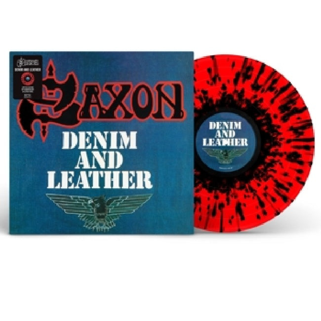 Saxon - Denim and leather (.. Leather / 2009 Remaster/ Red & Black Splatter Vinyl LP)